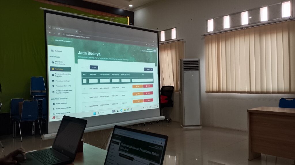 Sosialisasi Penerapan Aplikasi Jaga Desa dan Kelurahan