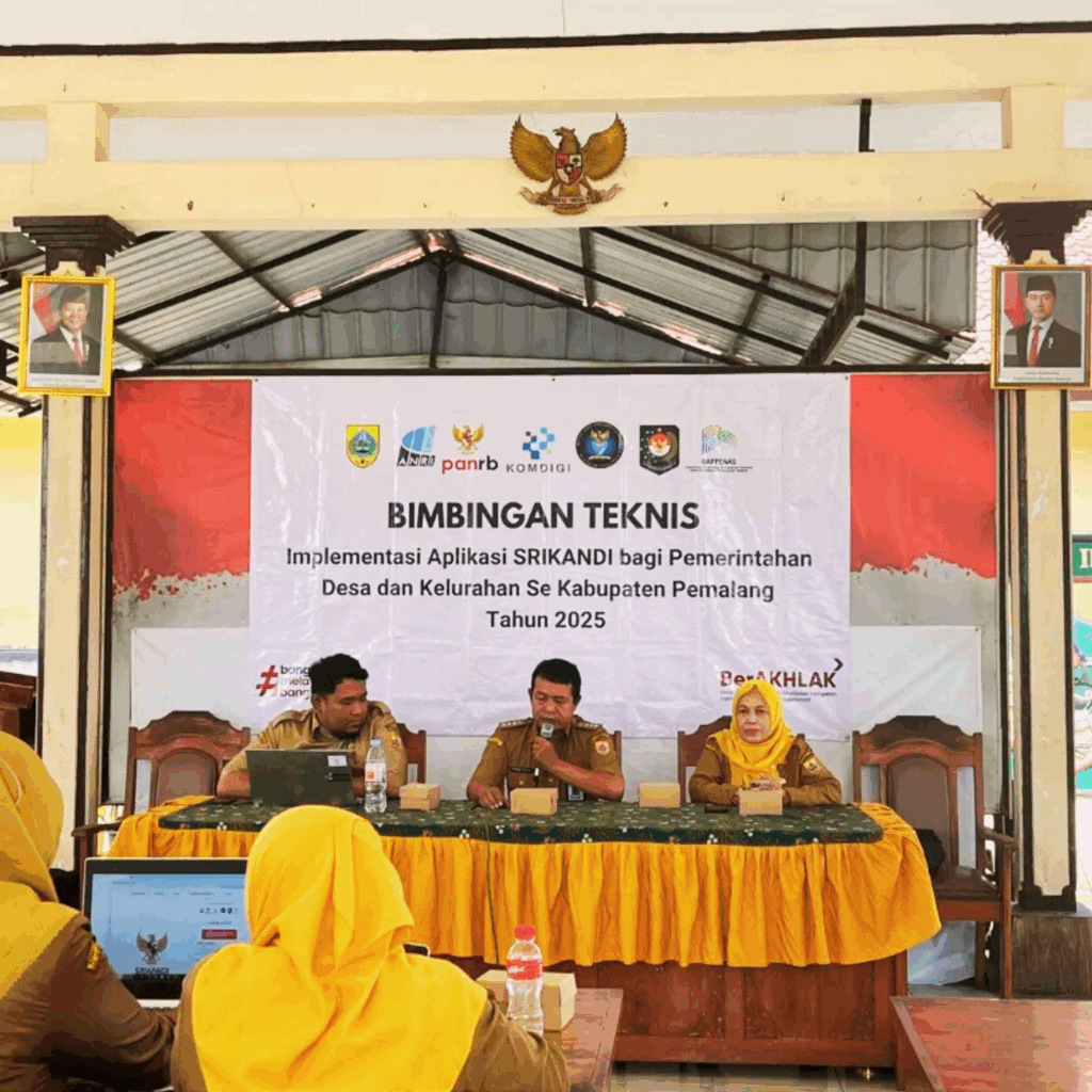 Bimtek Implementasi Aplikasi SRIKANDI bagi Pemerintahan Desa dan Kelurahan se-Kabupaten Pemalang