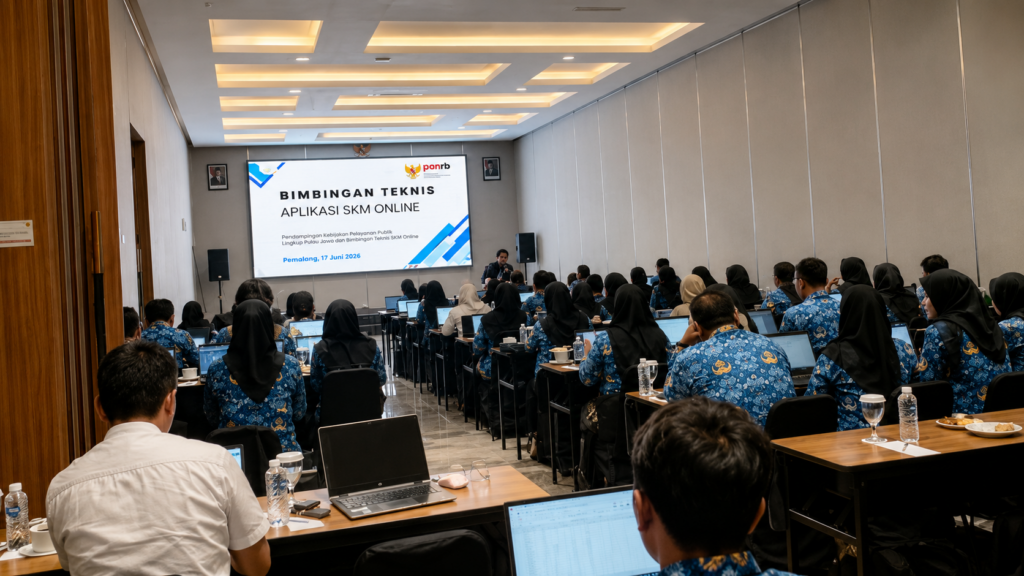 Kelurahan Paduraksa Mengikuti Bimbingan Teknis SKM Online